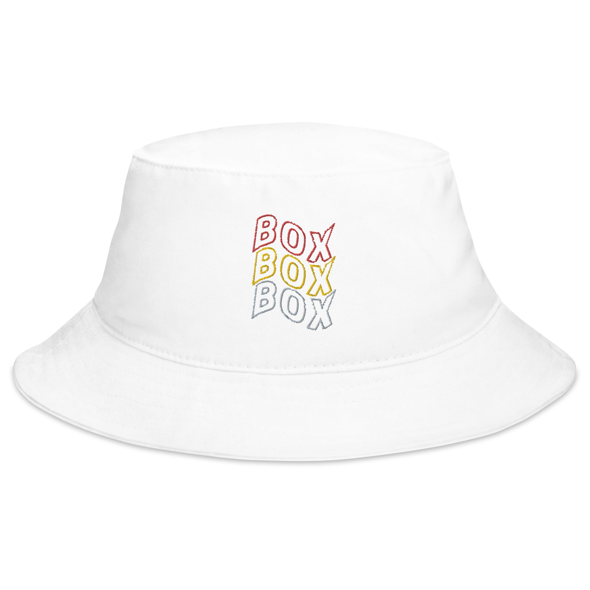 Box Box Box Embroidered Bucket Hat - FormulaFanatics