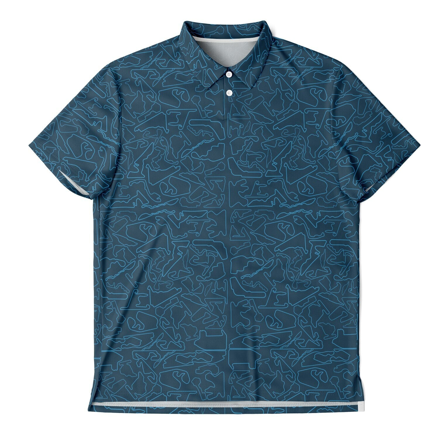 Circuits Classic Men's Polo T-Shirt - Blue