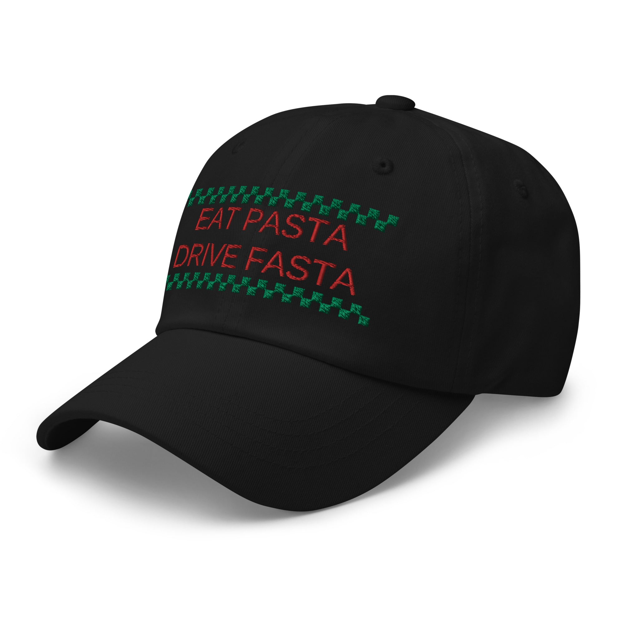 EAT PASTA DRIVE FASTA Dad hat - FormulaFanatics