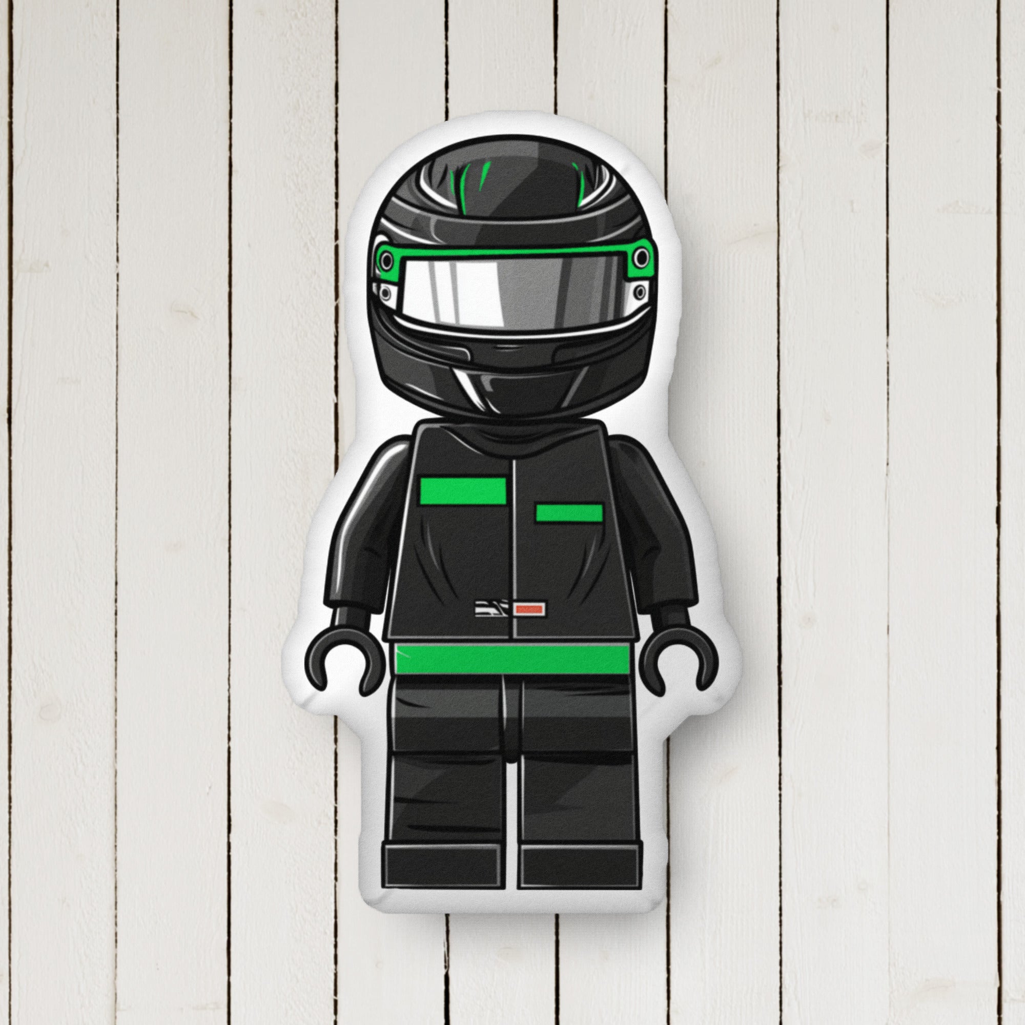 Micro Drivers Black/Green Custom-shaped pillow