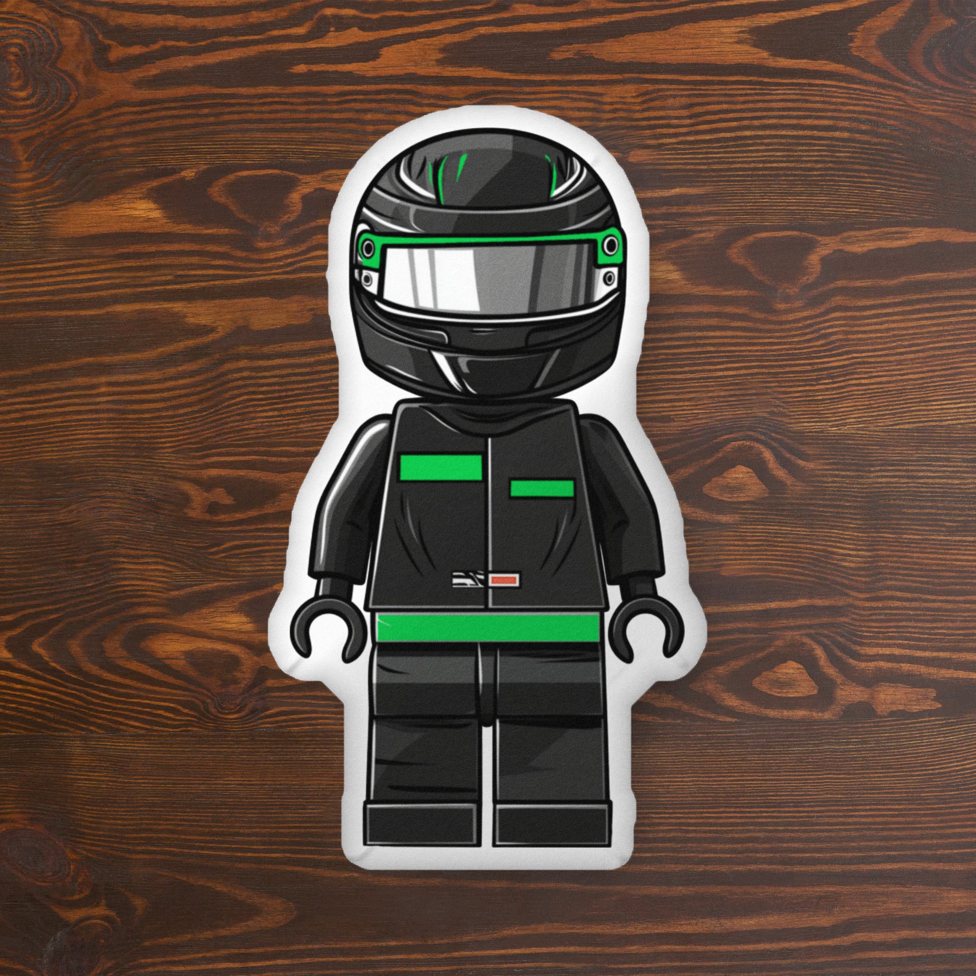 Micro Drivers Black/Green Custom-shaped pillow