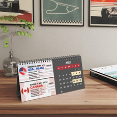 2027 Formula Fanatics Desktop Race Calendar - Pre-Order