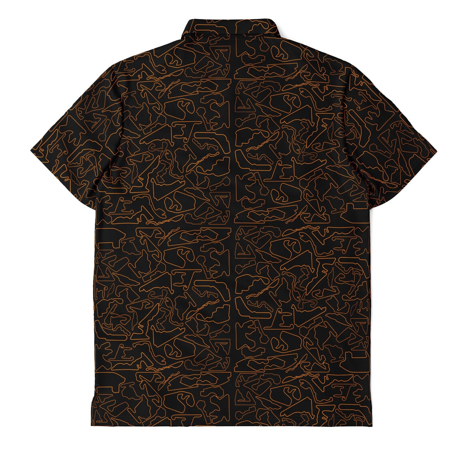 Circuits Classic Men's Polo T-shirt - Orange and Black