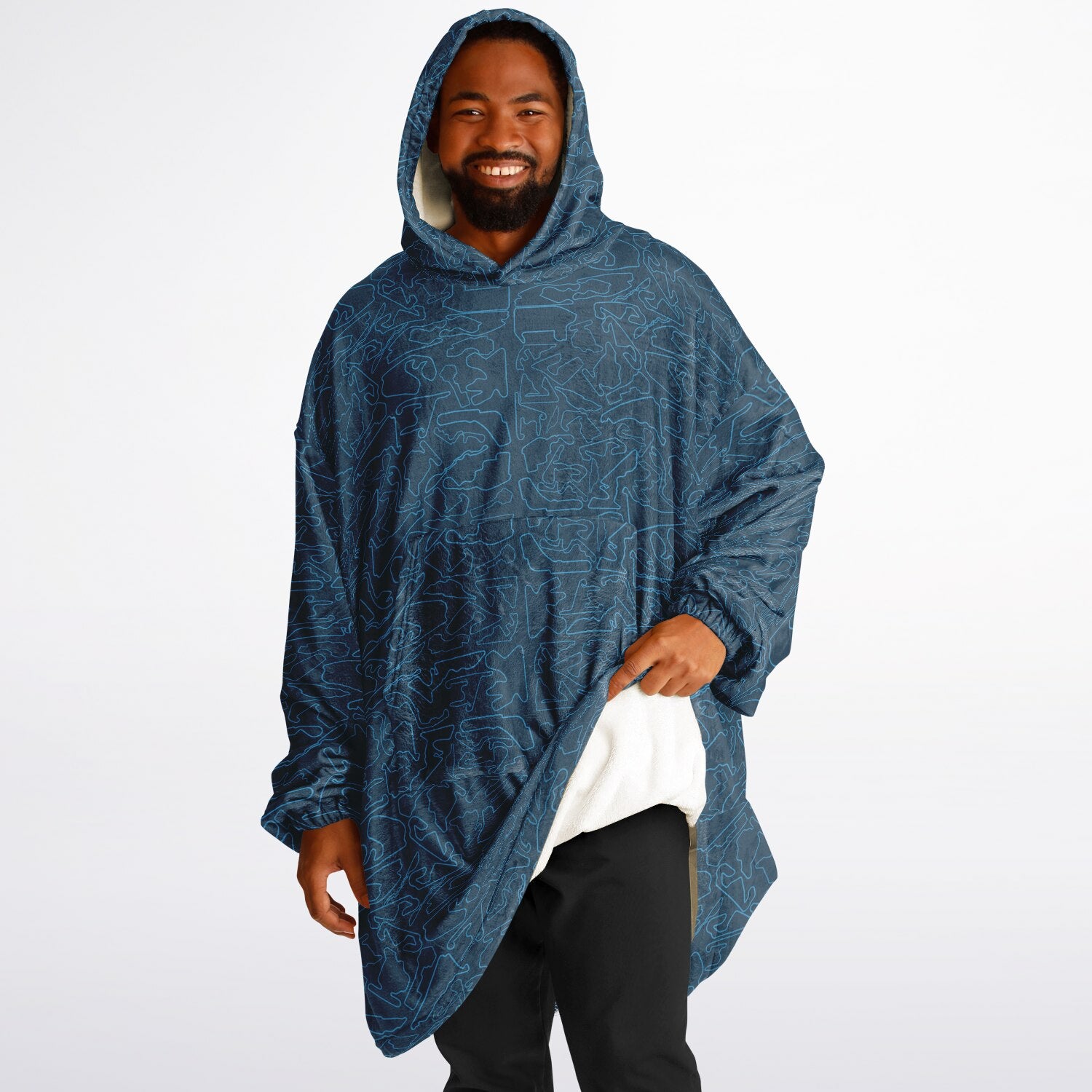 The DRS (Deep Relaxation System) Gigantic Hoodie -  Blue