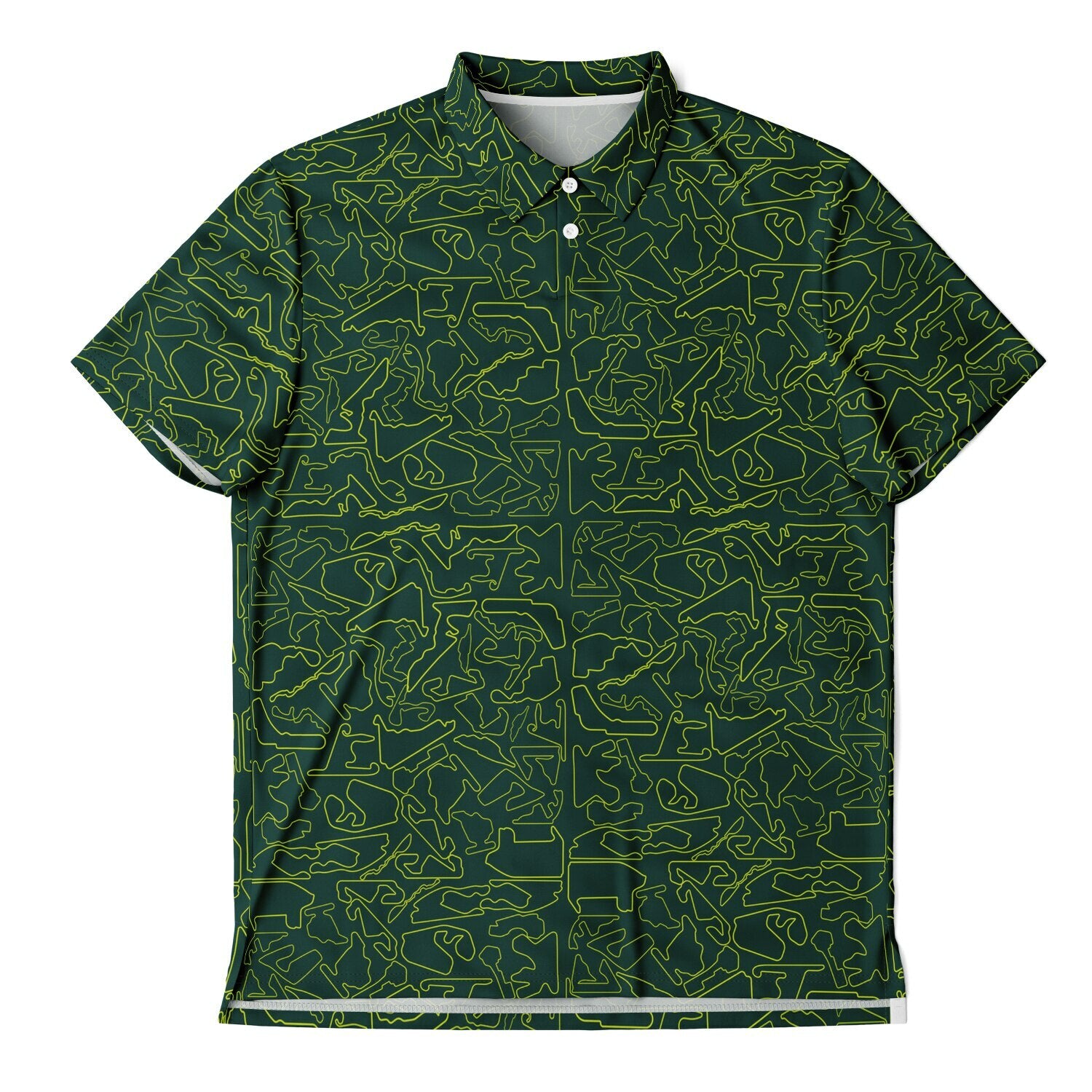 Circuits Classic Men's Polo T-Shirt - Green and Yellow