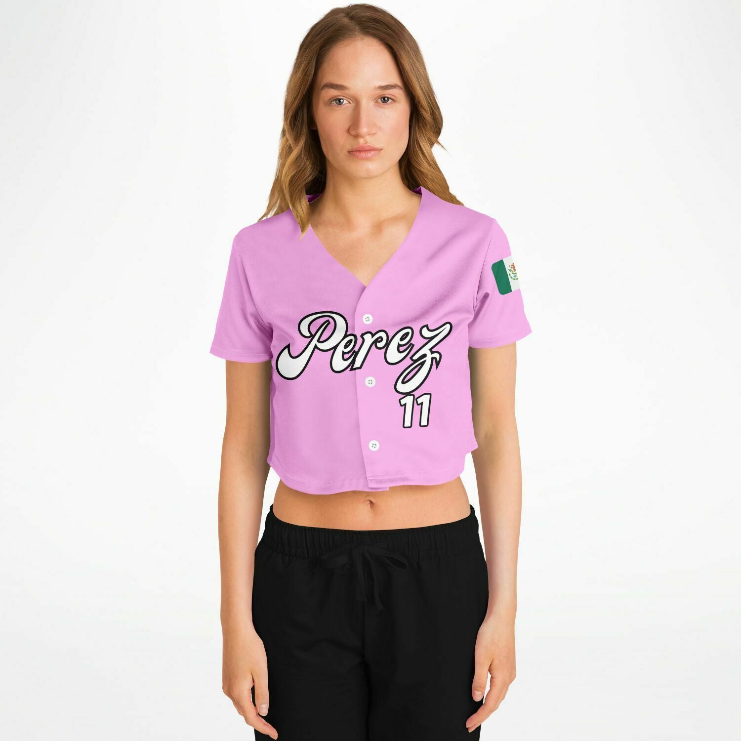 PER11 - Pink - Cropped Jersey - FormulaFanatics