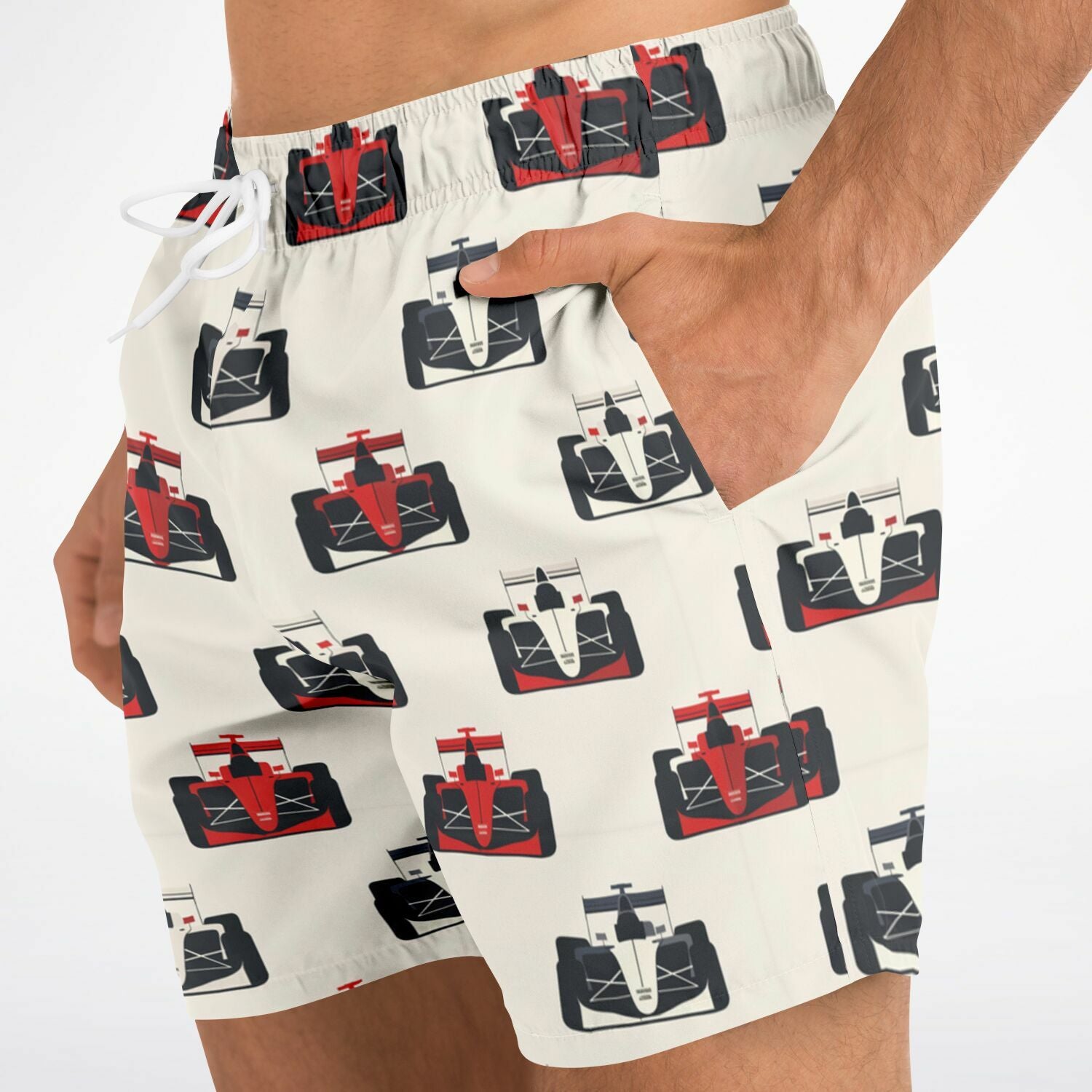 Race Car Icons Swim Trunks Men