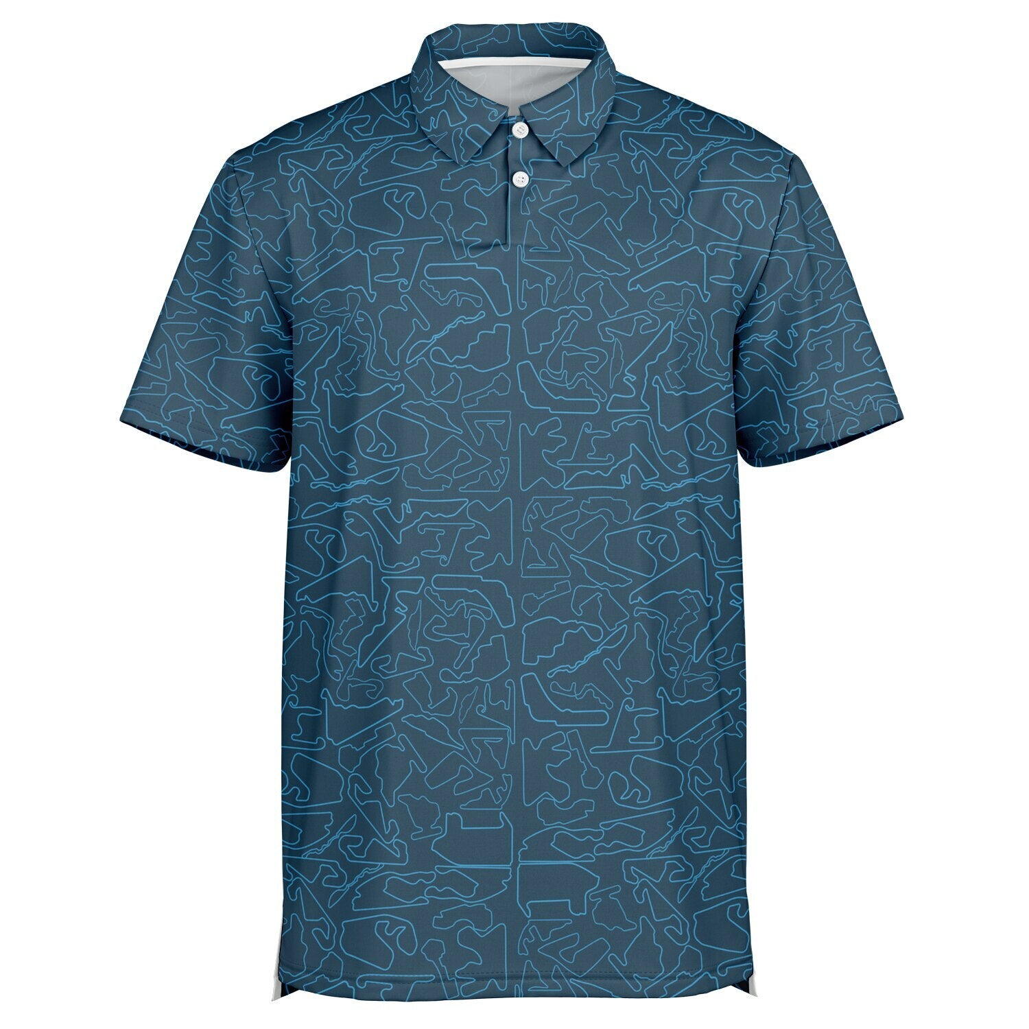 Circuits Classic Men's Polo T-Shirt - Blue