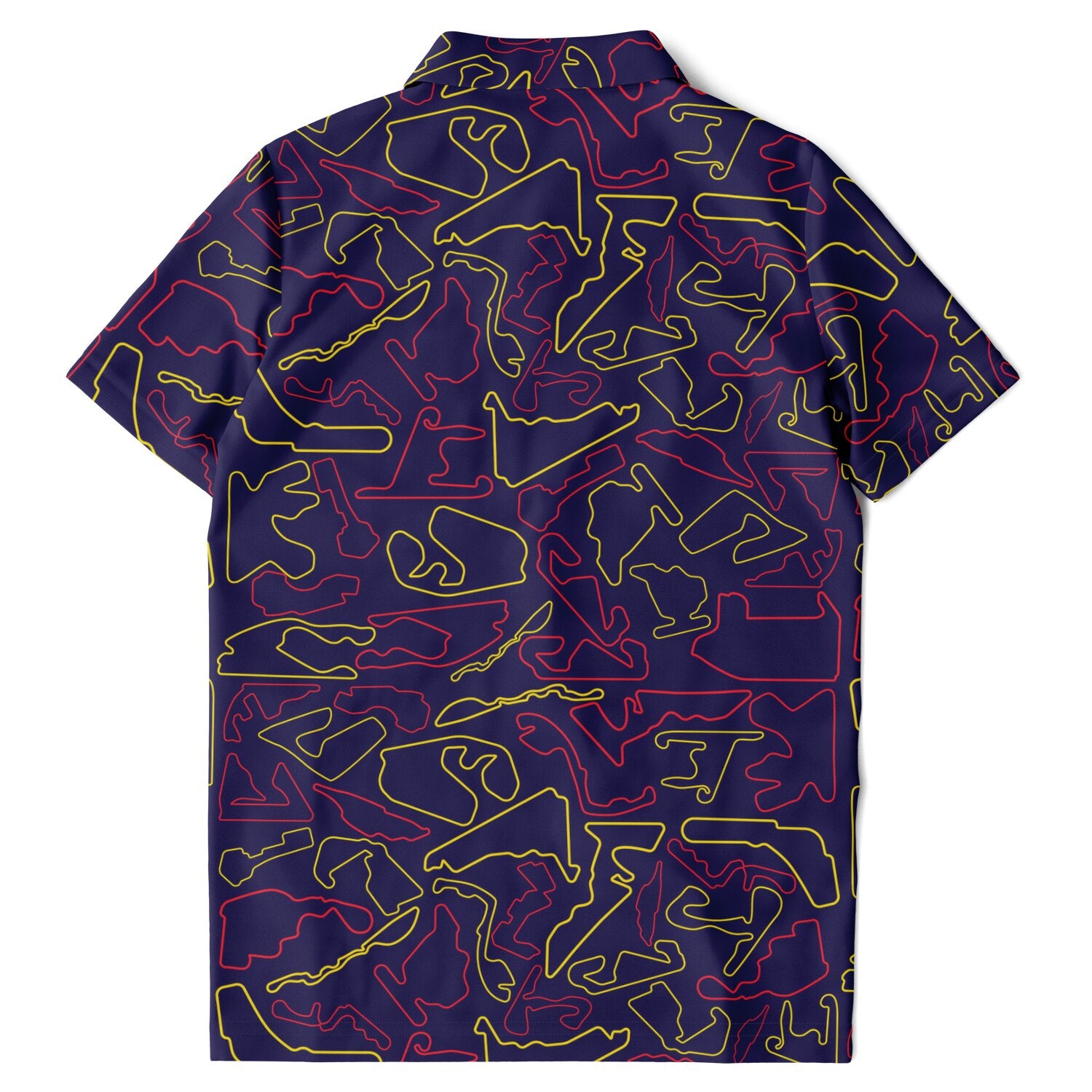 Track Outlines Blue, Red & Yellow Kids Polo Shirt