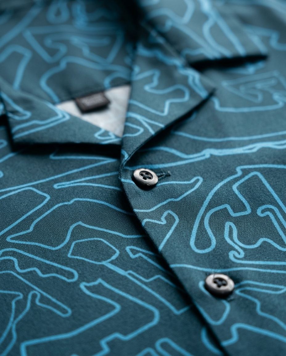 Tracks & Tides | Blue & Navy | Button Shirt