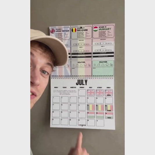 2027 Formula Fanatics Race Schedule | Wall Calendars
