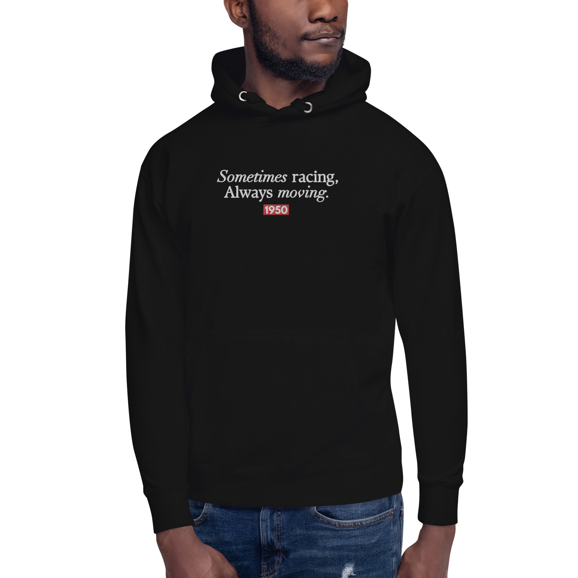 Sometimes Racing Embroidered Unisex Hoodie