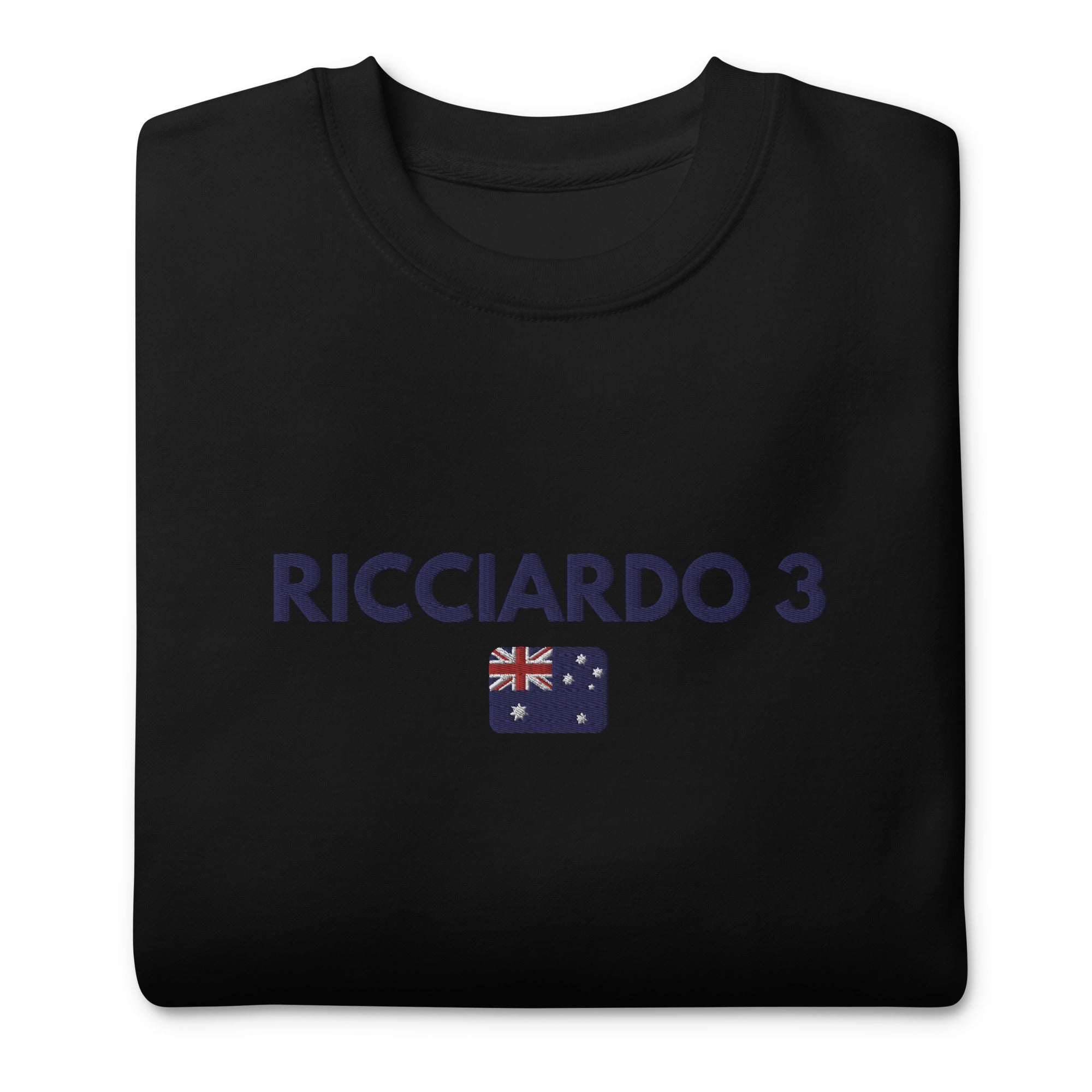 Ricciardo 3 Embroidered Unisex Premium Sweatshirt - FormulaFanatics