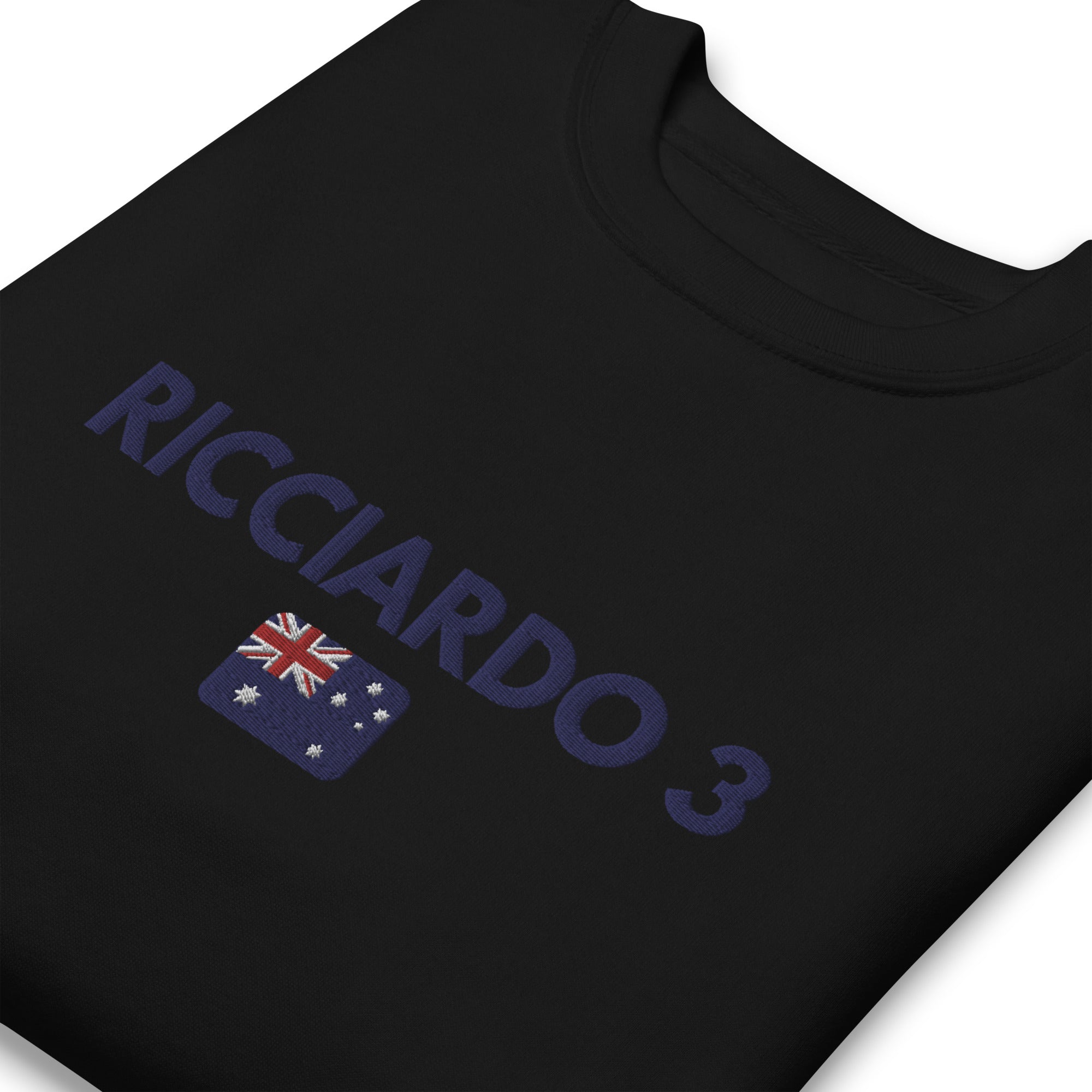 Ricciardo 3 Embroidered Unisex Premium Sweatshirt - FormulaFanatics