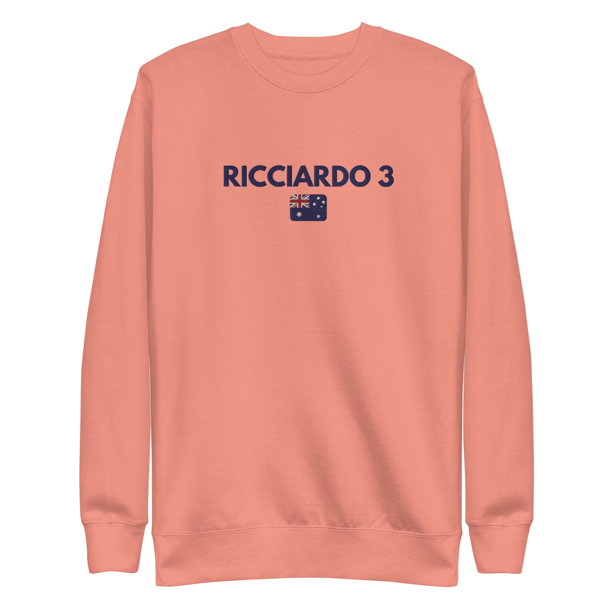 Ricciardo 3 Embroidered Unisex Premium Sweatshirt - FormulaFanatics