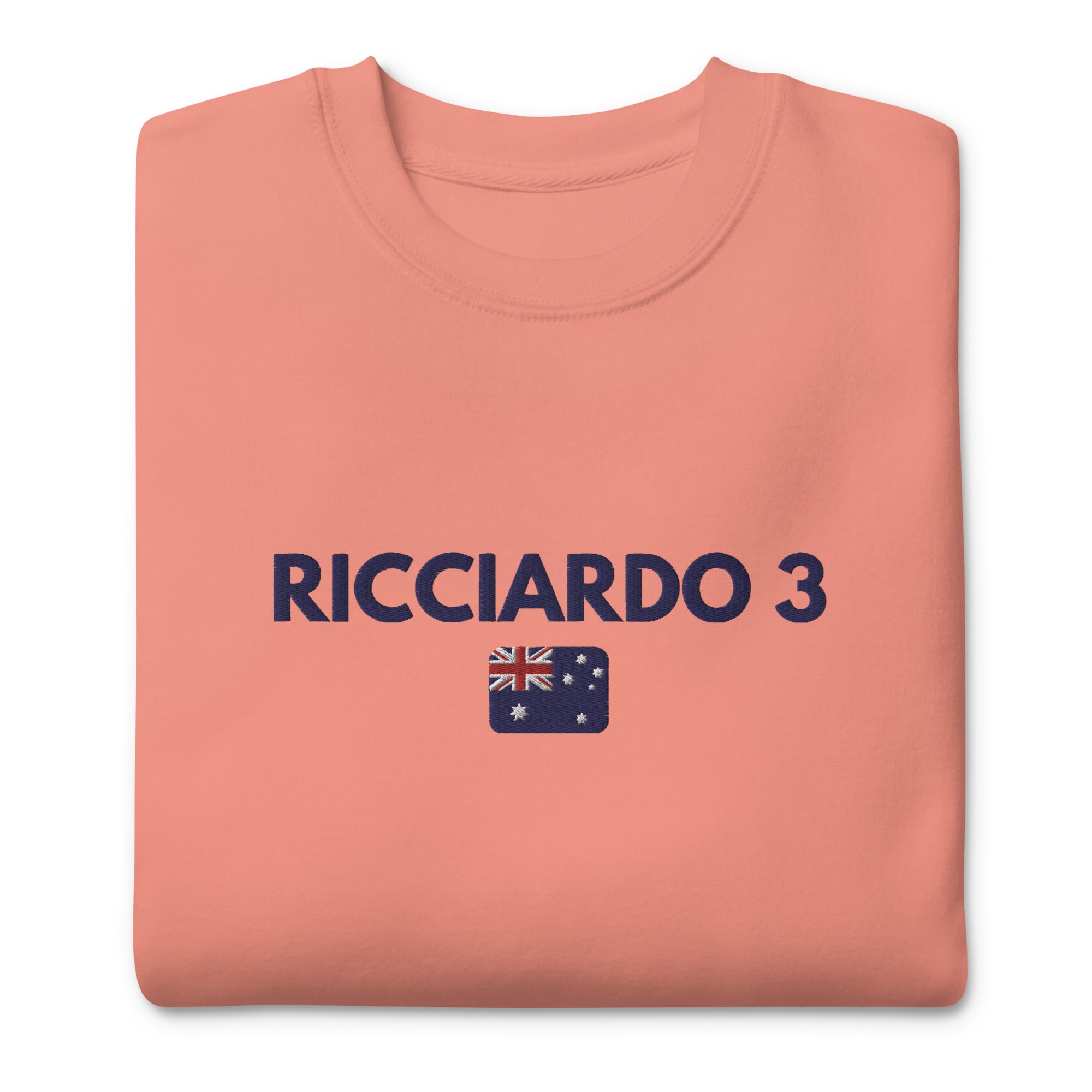 Ricciardo 3 Embroidered Unisex Premium Sweatshirt - FormulaFanatics