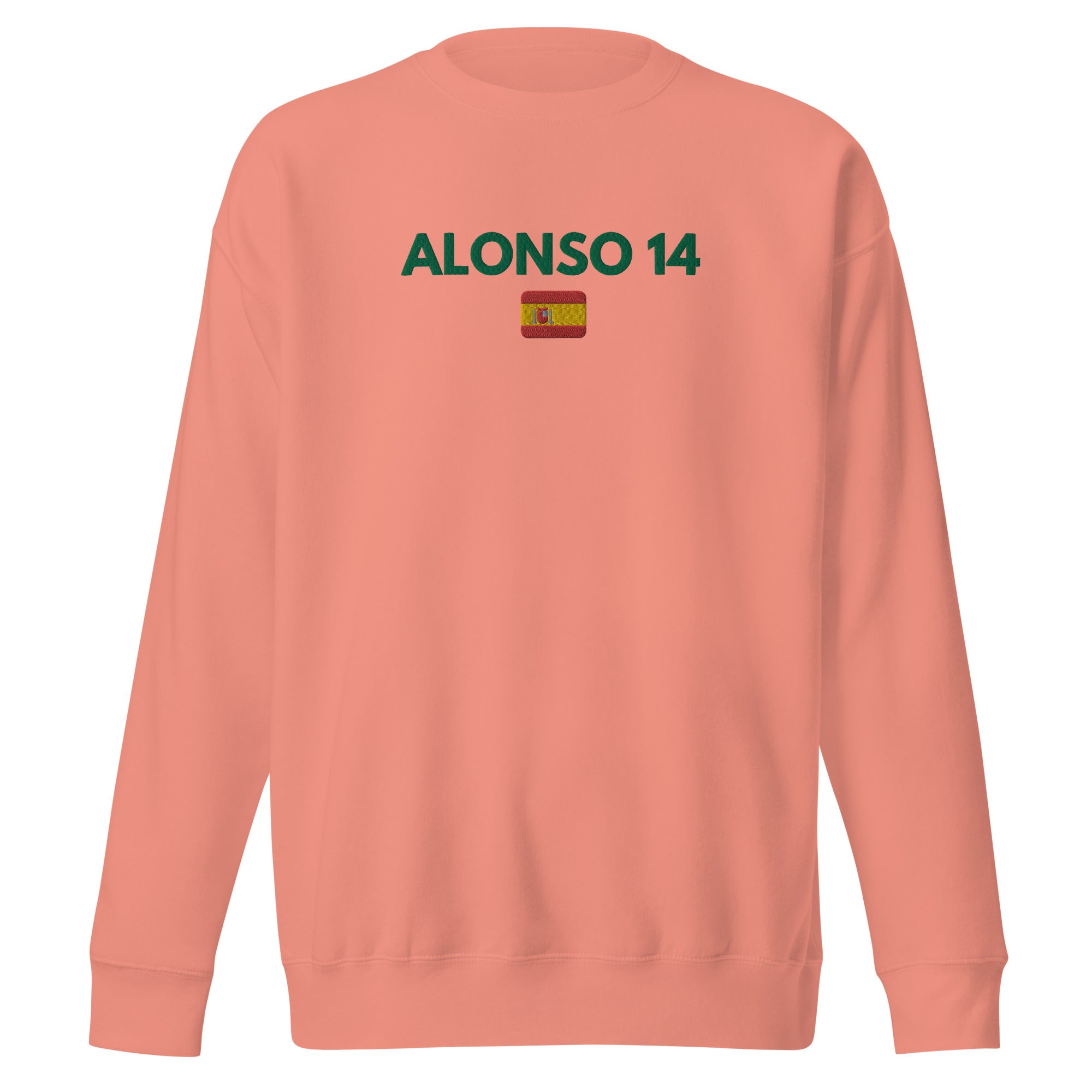 Alonso 14 Embroidered Unisex Premium Sweatshirt - FormulaFanatics