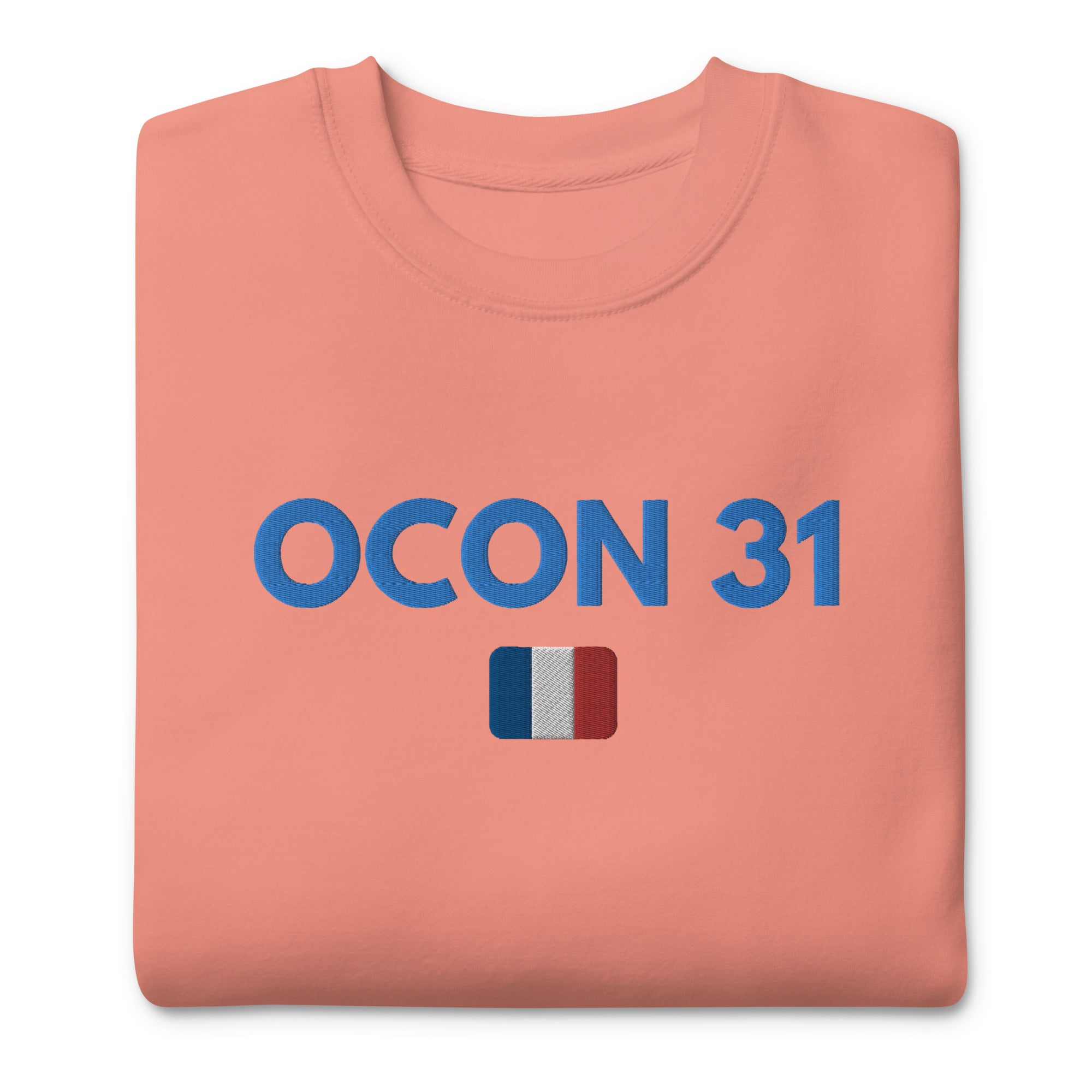 Ocon 31 Embroidered Unisex Premium Sweatshirt - FormulaFanatics