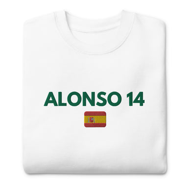 Alonso 14 Embroidered Unisex Premium Sweatshirt - FormulaFanatics