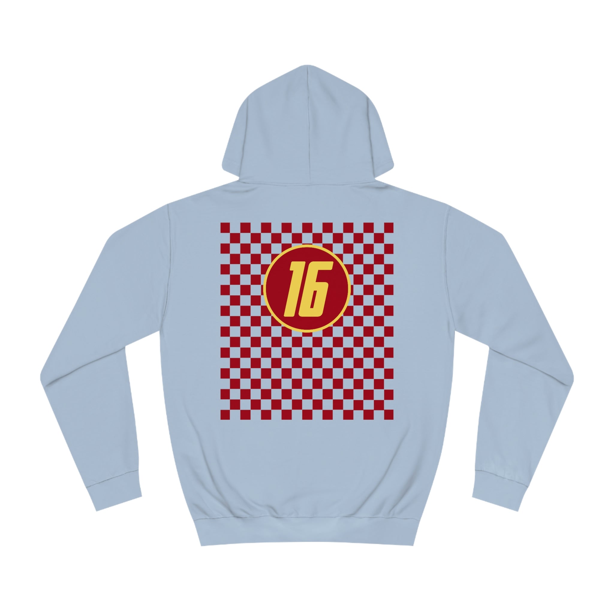 Checkered 16 Unisex College Hoodie - FormulaFanatics