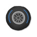 Wet Tire Compound Design - Tufted Floor Pillow, Round - FormulaFanatics