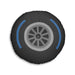 Wet Tire Compound Design - Tufted Floor Pillow, Round - FormulaFanatics